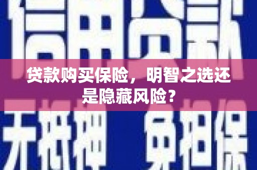 古田贷款购买保险，明智之选还是隐藏风险？