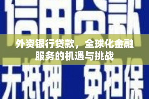 古田外资银行贷款，全球化金融服务的机遇与挑战